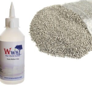 Fine Light Grey Ballast & Track Ballast Glue 1