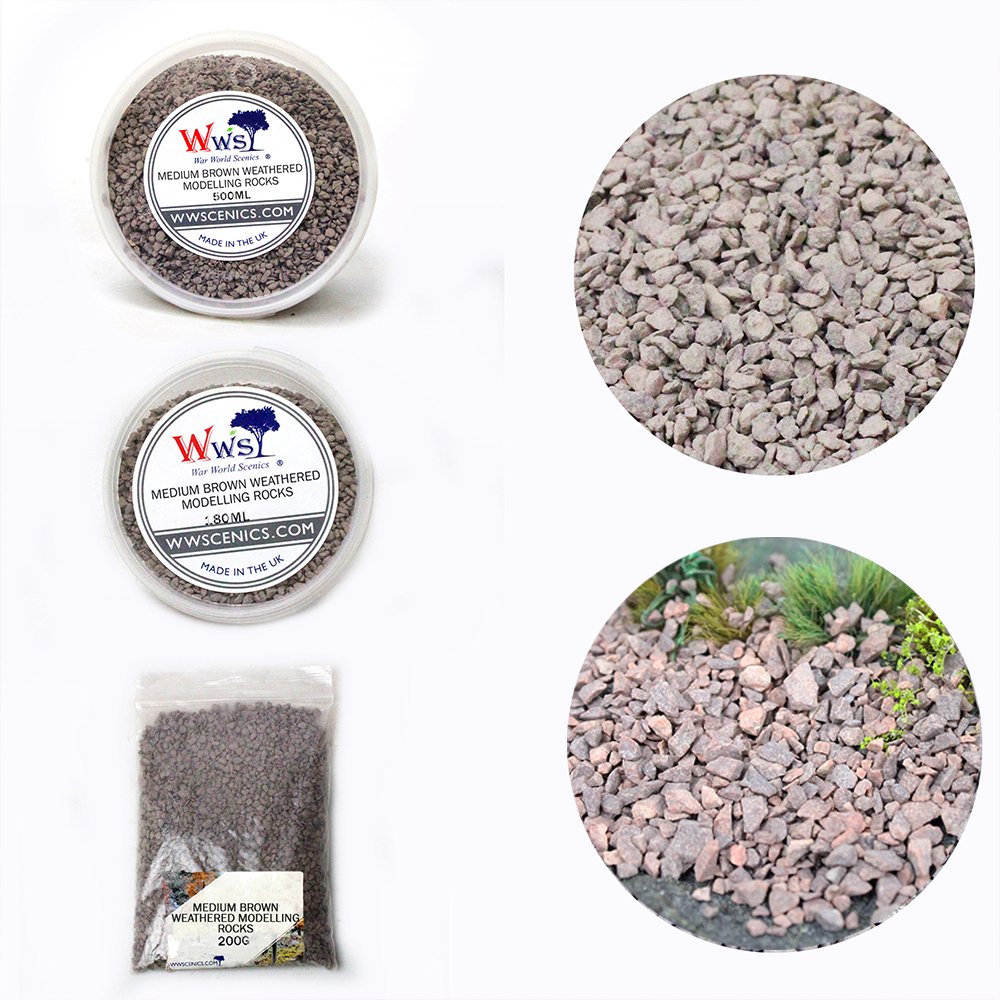 Medium Brown Weathered Modelling Rocks 1-3mm – WWScenics