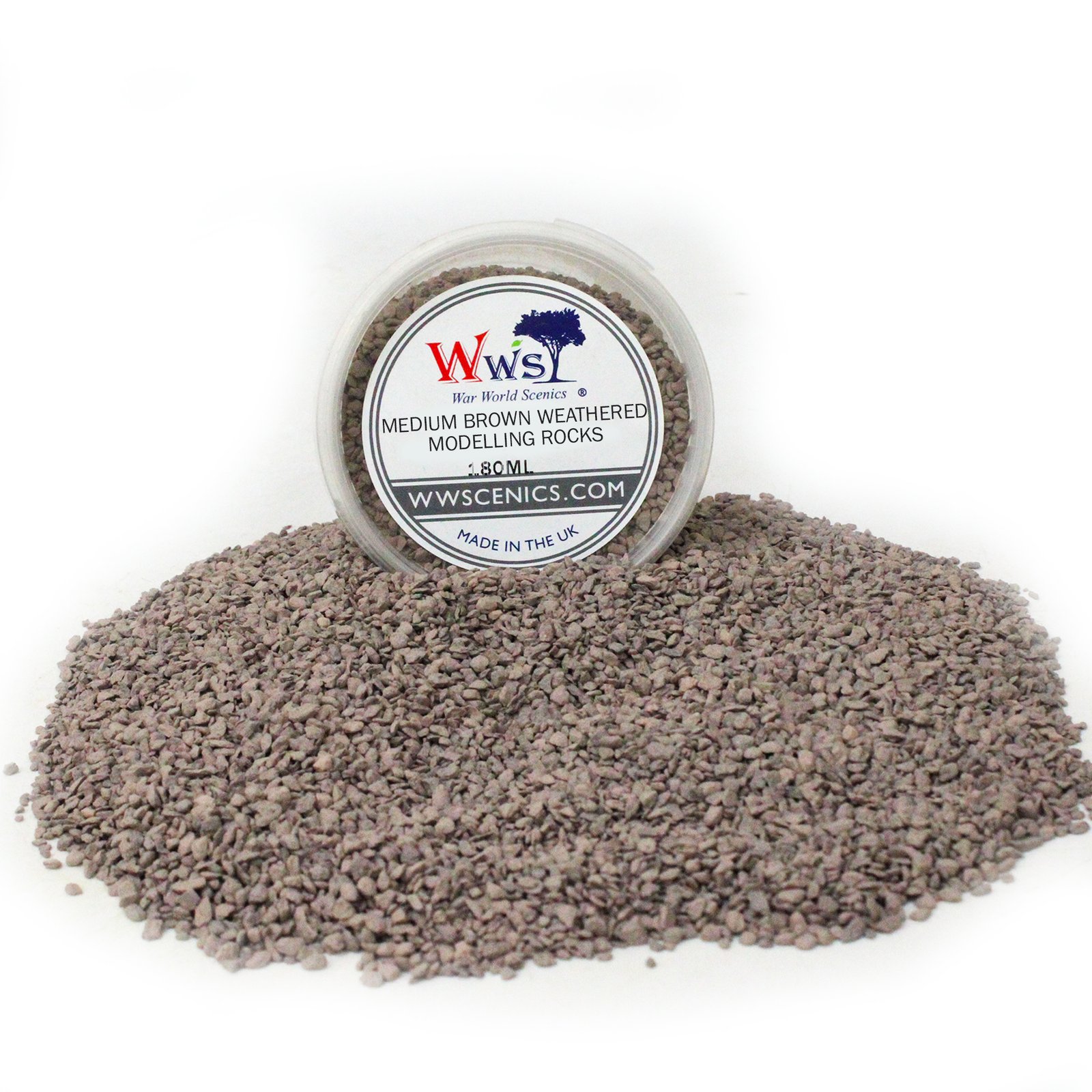 Medium Brown Weathered Modelling Rocks 1-3mm | Track Ballast | Model ...
