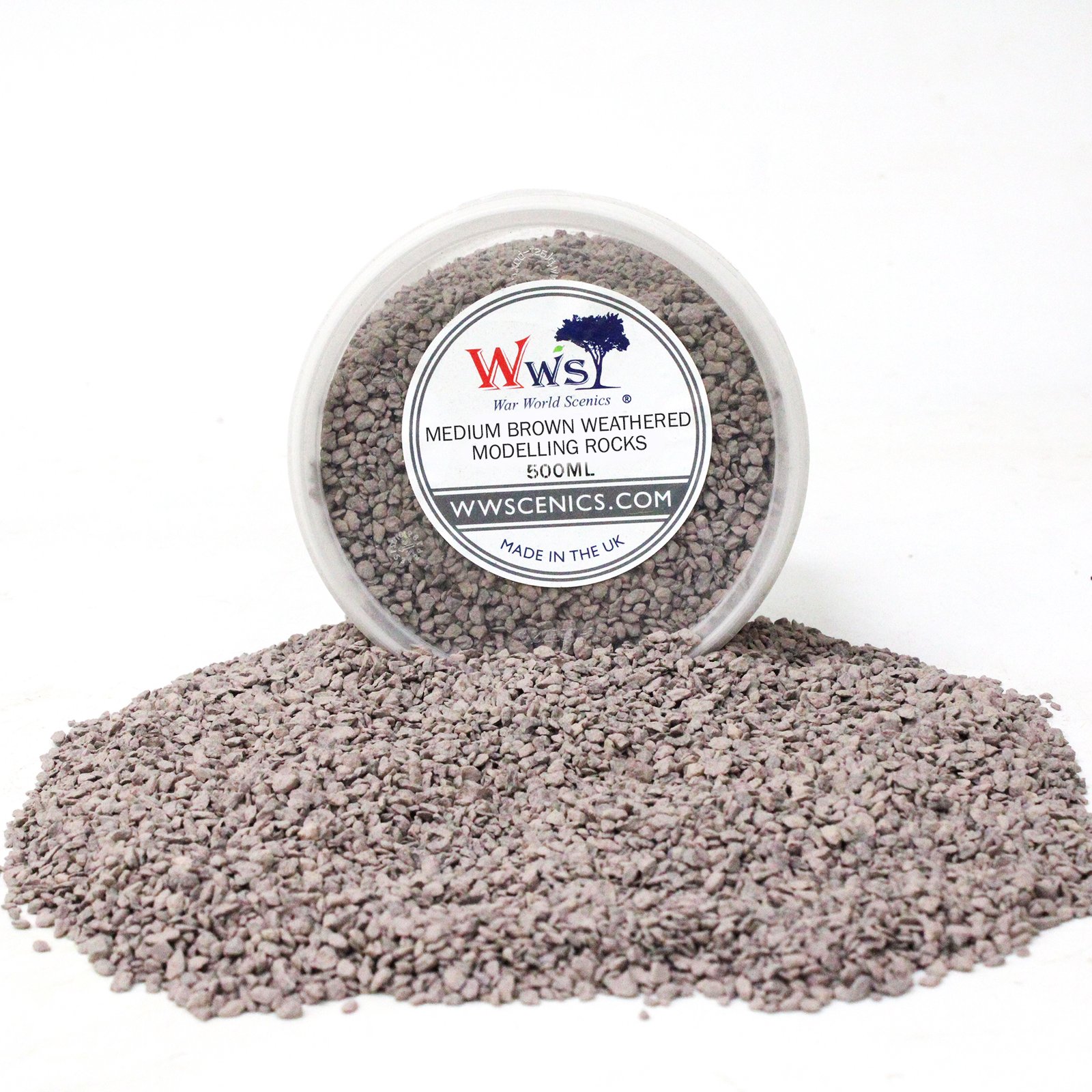 Medium Brown Weathered Modelling Rocks 1-3mm – WWScenics