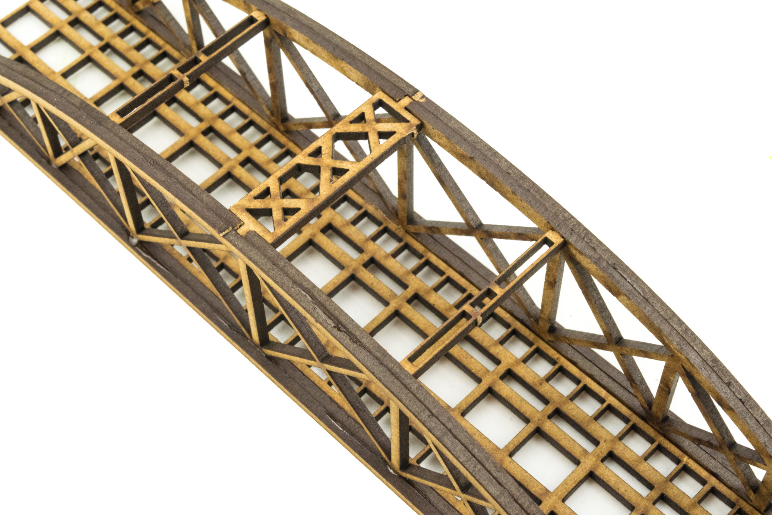 N Gauge Single Track MDF Bowstring Bridge (Choose Colour) | WWScenics