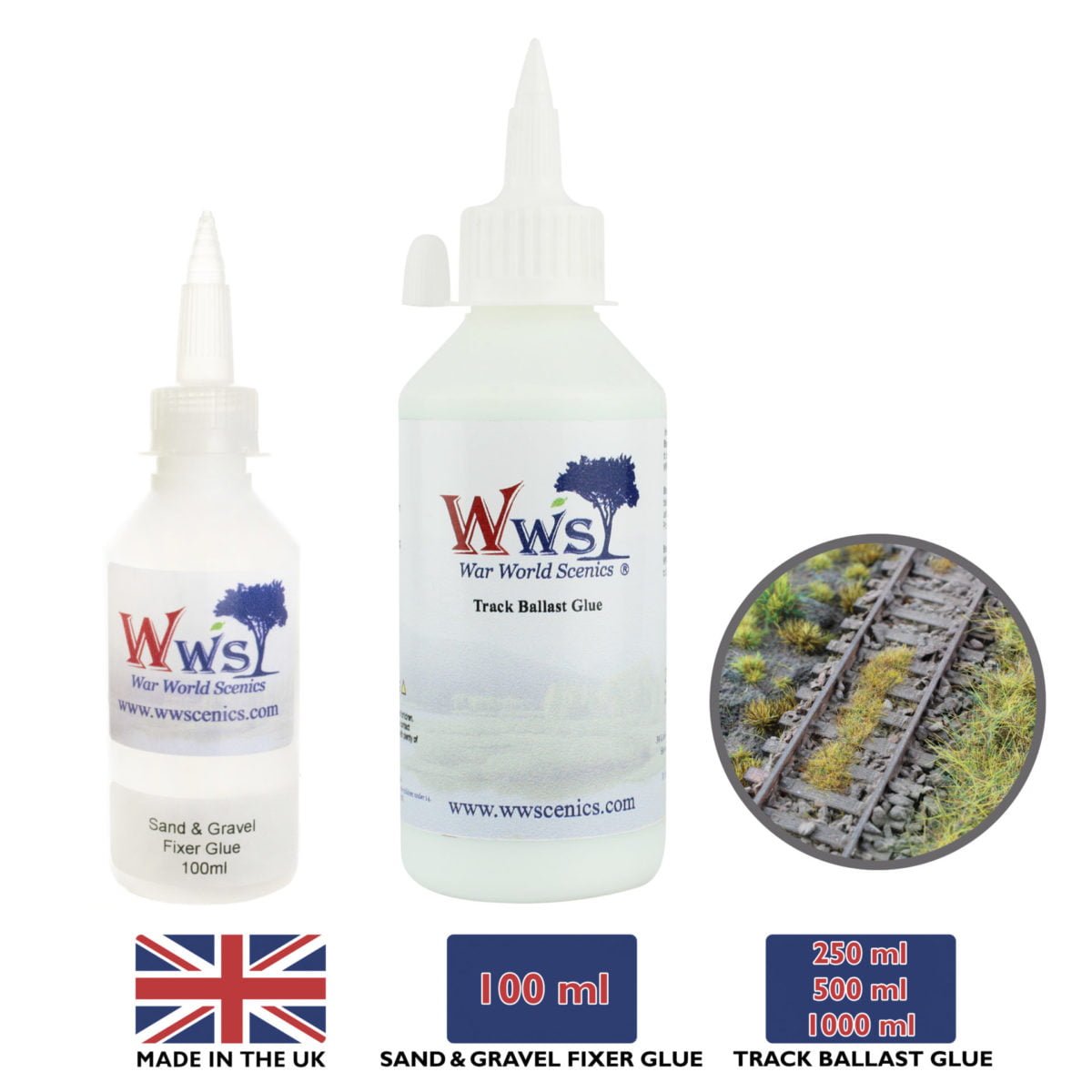 Ballast Glues WWScenics