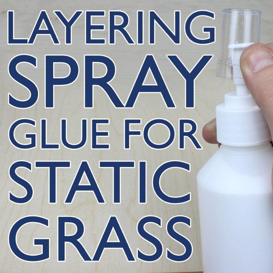 Layering Spray for Static Grass Glues & Adhesives WWScenics