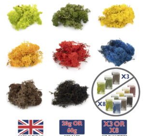 Lichen Multi Coloured Packs 8 X 20g 60g Variation