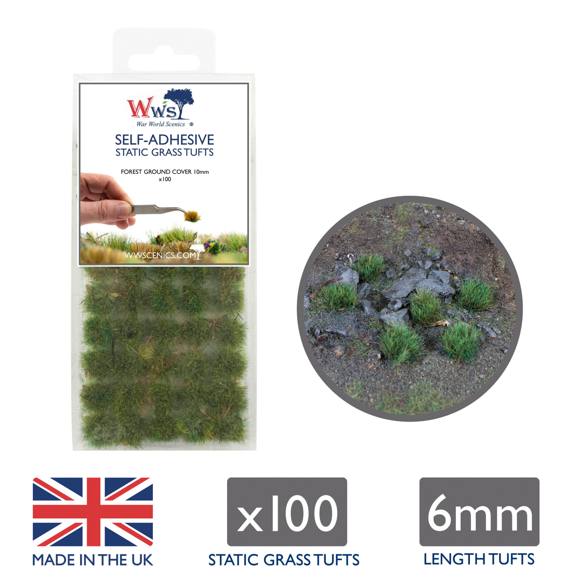 Self Adhesive Scenery Model Wall Hedge Wargames Static Tufts Grass Strips 14cm 