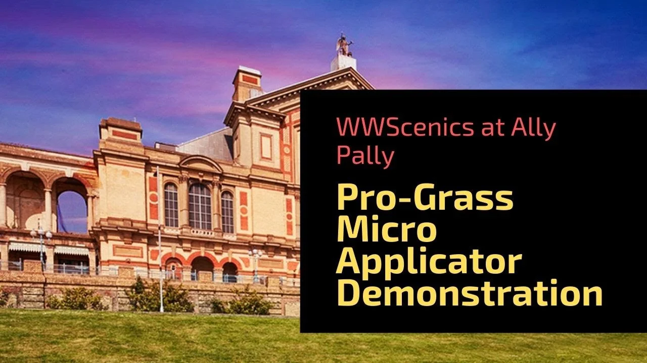 Wwscenics Visits Ally Pally 2019 – Video 2: Pro Grass Micro Applicator Demonstration