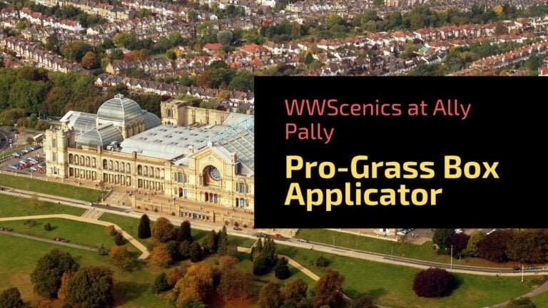 Wwscenics Visits Ally Pally 2019: Pro Grass Box Applicator Demonstration