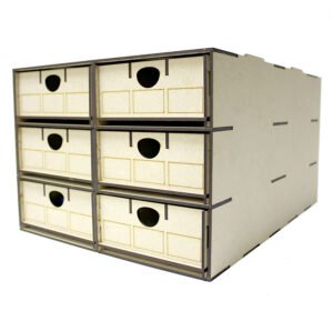 Loco & Rolling Stock Storage Box 18 x Multi-Compartment Drawers