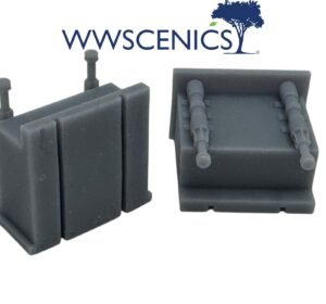 OO/HO Gauge Hydraulic Buffer Stops x2