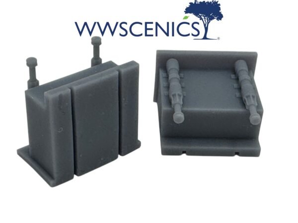 OO/HO Gauge Hydraulic Buffer Stops x2