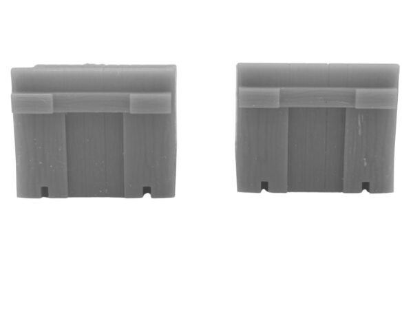 OO/HO Gauge Sleeper Buffer Stops (x2) – Resin, Unpainted