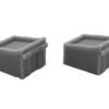 OO/HO Gauge Sleeper Buffer Stops (x2) – Resin, Unpainted