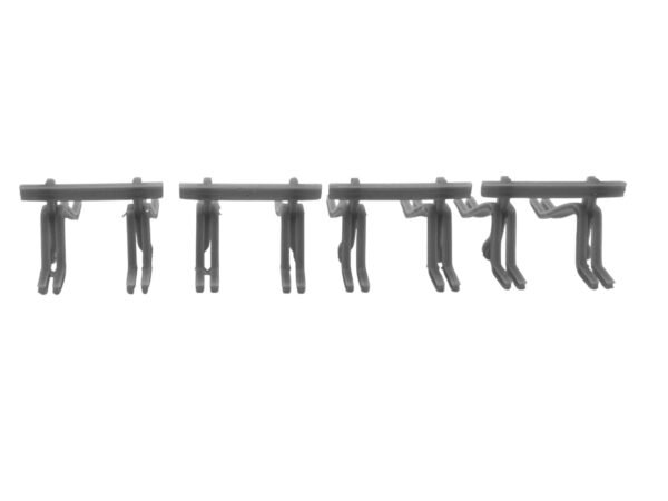 OO/HO Gauge Railway Buffer Stops (x4) – Resin, Unpainted
