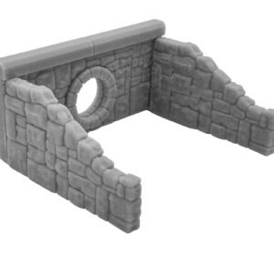 OO / HO Gauge Stone Culvert – Resin Railway Model, Unpainted (70×58×35mm)
