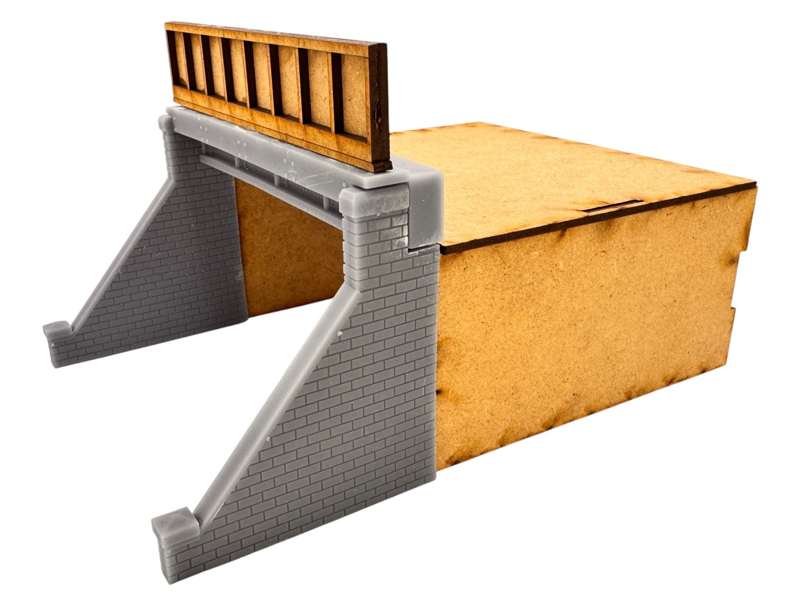 OO/HO Gauge Iron Bridge – One Sided / Double Track