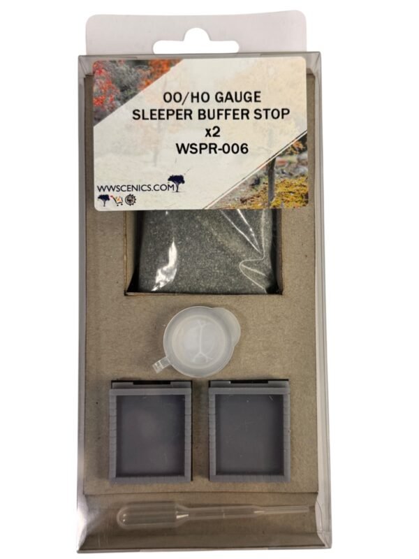OO/HO Gauge Sleeper Buffer Stop Kit x2 – Model Railway Track End Pack