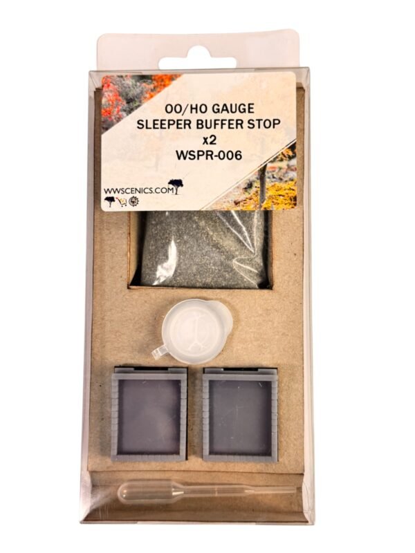 OO/HO Gauge Sleeper Buffer Stop Kit x2 – Model Railway Track End Pack