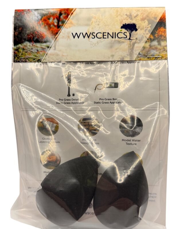 2 x Teardrop Sponges – For Washes, Pigments & Weathering