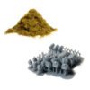 Barren Wasteland _ 3 Skull & Bone Barren Wasteland Basing Kit 2mm Grass 180ml Skull & Bones (Patchy 2mm)