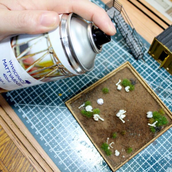 Matt Varnish _ 4 400ml Spray Matt Varnish – Protective Sealer for Model Railway Wargame