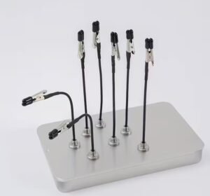 12-Piece Flexible Magnetic Base Painting Clips Set – Crocodile Clip Modelling Holders