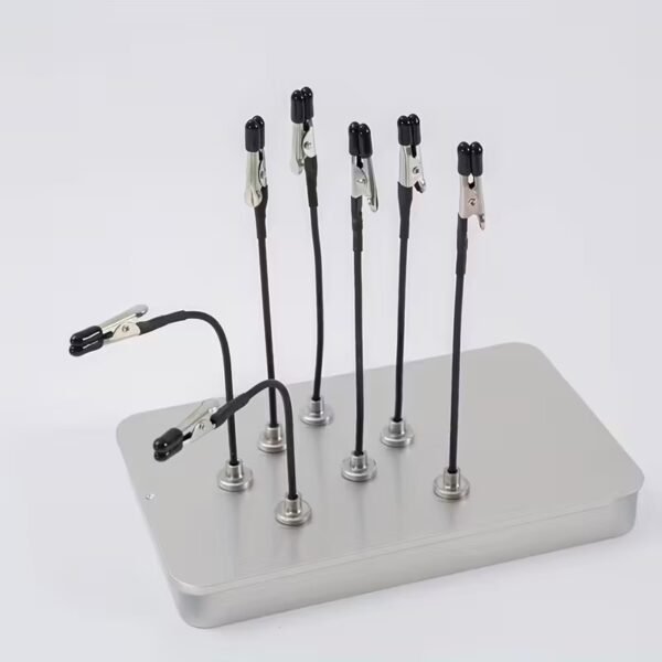 12-Piece Flexible Magnetic Base Painting Clips Set – Crocodile Clip Modelling Holders