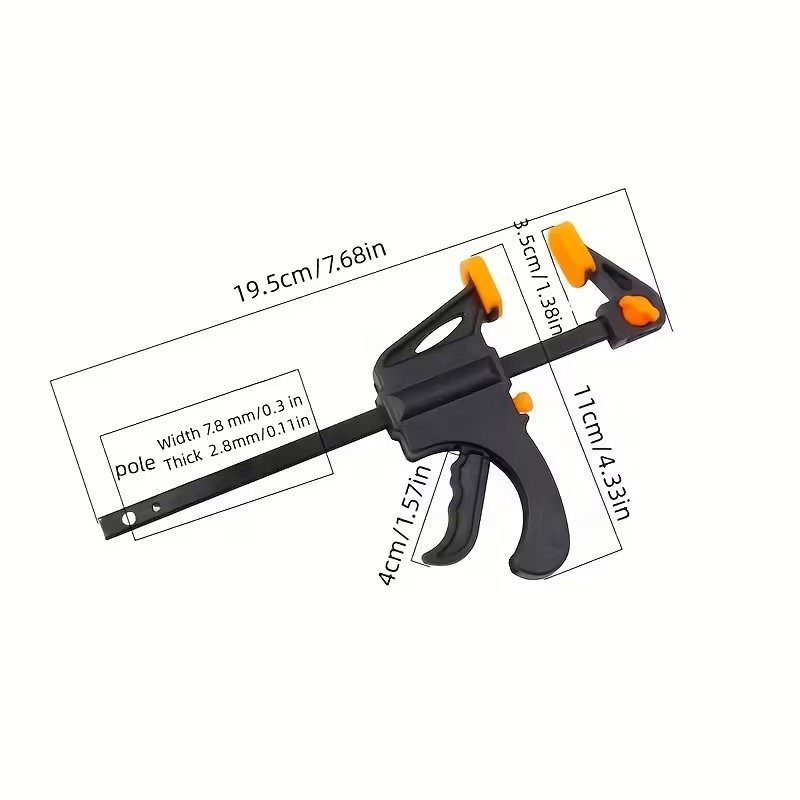 7 inch 2 x F-Clamp – Quick Release Ratchet Squeeze