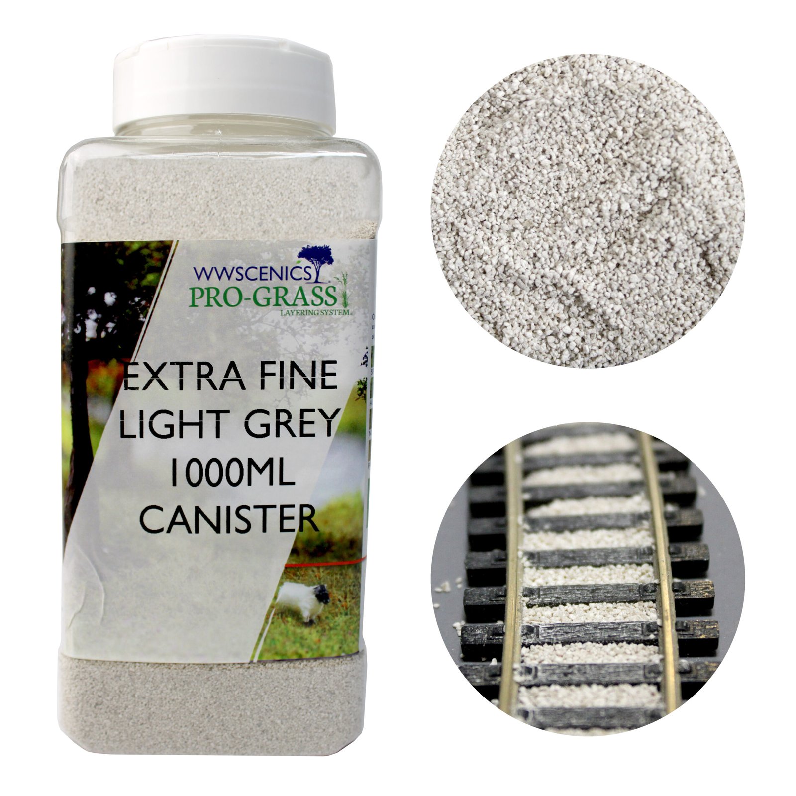 Extra Fine Light Grey Ballast 1000ml Canister